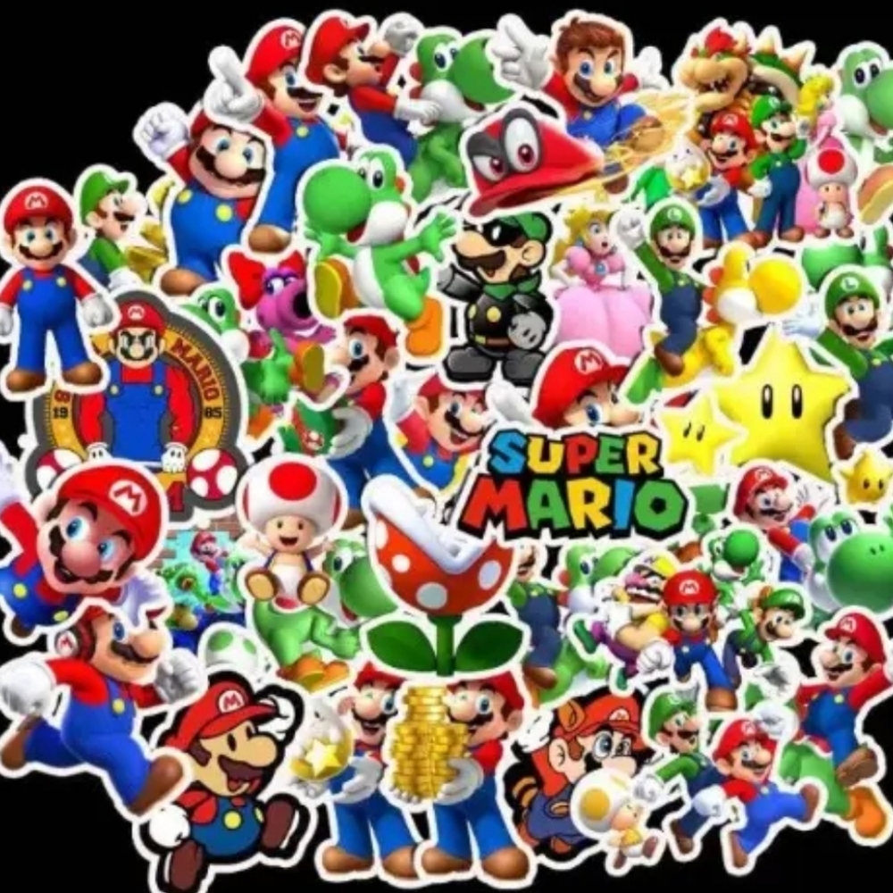 Mario Brothers Stickers New 1 Pack of 20 stickers Decals Great for Laptop
